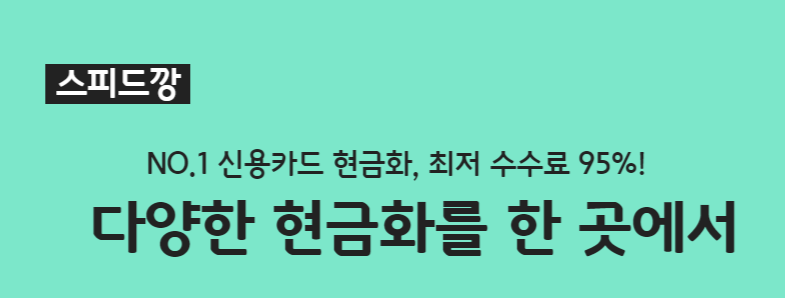 신용카드 현금화 스피드깡